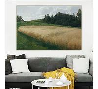 Kit de peinture 5D Adolf Kaufmann, le champ d'avoine, peinture à points complets pour décoration murale, 40,6 x 50,8 cm