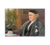 Kit de peinture 5D Arthur Hughes Portrait du peintre pré-raphaélite William Bell Scott - Peintures à pois pour décoration murale d'intérieur - 50,8 x 61 cm