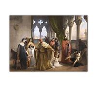 Kit de peinture 5D Francesco Hayez The Last Meeting Between Jacopo Foscari Full Drill Dots Paintings Picture Arts Craft for Home Wall Art Decor 40,6 x 50,8 cm