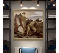 Kit de peinture 5D Frederic Leighton, Elijah dans le désert, peinture à points complets pour décoration murale, 50,8 x 61 cm