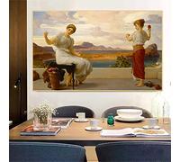 Kit de peinture 5D Frederic Leighton - Enroulement de l'écheveau - Pois complets - Peintures d'art pour décoration murale d'intérieur - 50,8 x 61 cm