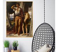 Kit de peinture 5D Frederic Leighton, jeton de Jonathan à David》 Peintures à points complets pour décoration murale d'intérieur 50,8 x 61 cm