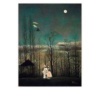 Kit de peinture 5D Henri·Rousseau《Soirée de carnaval》 Perçage complet Points Peintures Art Artisanat pour la maison Décoration murale 50,8 x 61 cm