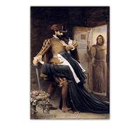Kit de peinture 5D John Everett Millais Mercy St Bartholomew S Day 1572 - Peintures à points complets - Pour décoration murale d'intérieur - 50,8 x 61 cm