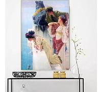 Kit de peinture 5D Lawrence Alma-Tadema - Une différence d'opinion - 8 points de peinture complets - Pour décoration murale d'intérieur - 50,8 x 61 cm
