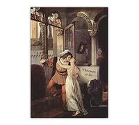 Kit de peinture 5D pour adultes et enfants Francesco Hayez Le dernier baiser de Roméo et Juliette à faire soi-même 40,6 x 50,8 cm