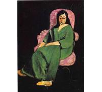 Kit de peinture 5D pour adultes et enfants Henri Matisse Lorette dans une robe verte sur fond noir 40,6 x 50,8 cm