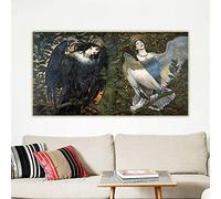 Kit de peinture 5D pour adultes et enfants Viktor Vasnetsov Sirin et Alkonost, les oiseaux de joie et de chagrin 40,6 x 50,8 cm