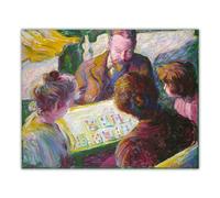 Kit de peinture 5D Theodore Earl Butler The Card Players 1896 Full Drill Dots Peintures Art Craft pour décoration murale d'intérieur 40,6 x 50,8 cm