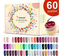 Kit de peinture, 60 couleurs, formule non toxique, 60couleurs