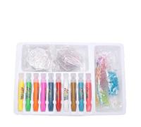 Kit de peinture à colle cristal, ensemble de peinture pour enfants, artisanat d'art en perles, décoration de coloriage, pendentif fait à la main (W666-A Modèle de gâteau de conte de fées)