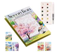 Kit de Peinture à l'Eau - Matériel de Coloriage Pliable | Set de Peinture Aquarelle pour Adultes,Pour Artistes Débutants Adultes Garçons Filles Loisirs Créatifs Journal