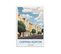 Kit de peinture à l'huile à faire soi-même, représentant un paysage de Chipping Norton, en Angleterre. Peinture par numéros pour enfants. Kit de peinture acrylique à réaliser soi-même, 40 x 50 cm.