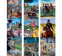 Kit De Peinture À L'huile Par Numéros, Bricolage D'images À La Main, Peinture Par Numéros Bélier Fille, Art Mural, Décor De Chambre Moderne