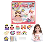 Kit de peinture à perles pour - Motif dessin animé | Art Crafts Décoration avec perle multicolore pour décorer des cadres photo, des cahiers, des sacs, des valises