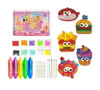 Kit de peinture à points | Fournitures de bricolage pédagogique, pierres précieuses scintillantes pour la peinture et le bricolage | Pour jeu, éducation, maison, école, fête, débutants, filles