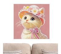 Kit de peinture à strass à faire soi-même - Décoration murale à perles de 30,5 x 30,5 cm, artisanat diamant facile pour débutant, ensemble de mosaïque scintillante, améliore la concentration créative