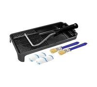 Kit de Peinture Anti-fouling 10 cm | 2 Rouleaux à Peinture en Nylon, 2 pinceaux à Peinture, 1 bac à Peinture, 1 Rouleau de Peinture, 1 Support | Anti-salissure, Polyester, résine époxy