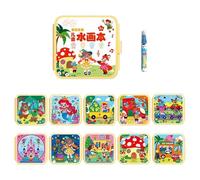 Kit de peinture aquarelle - 20 x 20 cm - Kit d'art portable en EVA - Accessoires d'apprentissage de voyage avec marqueurs - Kit de peinture créatif pour, filles, débutants, bricolage, maison