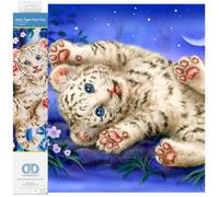 Diamond Dotz – Kit de peinture au diamant – Bébé Tigre Roly Poly 35 x 27 cm