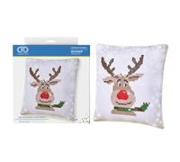Kit de Peinture au Diamant, Coussin, Renne de Noël