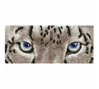 Kit De Peinture Au Diamant Diamond Dotz - Léopard Des Neiges Espion 42Cm X 18Cm