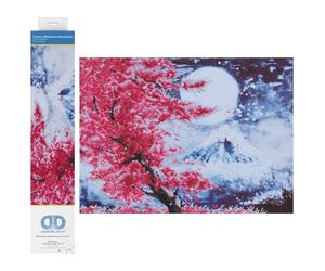 Kit de peinture au diamant, montagne de fleurs de cerisier