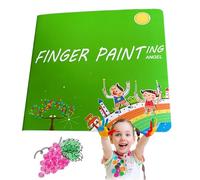 Kit de peinture avec doigts lavable - Tampon à peindre avec des doigts pour , album d' créatif, livre à dessiner et à colorier, ensemble d'outils éducatifs pour l'art avec les doigts, N