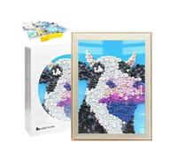 Kit de peinture bouton - Table bien rangée maintenue, interaction familiale avec cadre, kit de peinture à boutons en résine | Fournitures d'art créatives pour salle à manger, salon, chambre à coucher