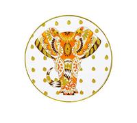 Kit de peinture cloisonnée chinoise en émail cloisonné - Art mural encadré - Décoration d'intérieur moderne - Patrimoine culturel immatériel (25 cm, éléphant doré)