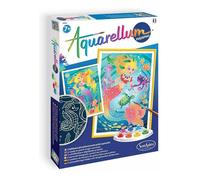 Kit de peinture créatif phosphorescent sirènes - SENTOSPHERE - Aquarellum phosphorescent - Thème sirènes