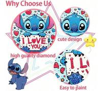 Kit de peinture de diamant à la broderie, comprend des outils, un cadeau d'art décoratif fait main relaxant, convient pour la Saint-Valentin, cadeau d'Action de grâce (L'image montre le produit fini,