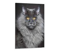 Kit De Peinture De Diamant DIY 5D_Chat Maine Coon Diamond Painting_Full Diamond Broderie Point De Croix Art Crafts Supply Tableau/Chambre/Maison Decoration Murale Salon(30x40cm）