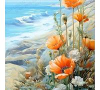 Kit de peinture de diamant florale pour débutants, coquelicot et marguerite 40*40,40*60,50*50,30*40,40*50,35*45,40*80,15*15,30*30,30*90,40*70,30*60,20*20,45*103,20*30,45*130,40*140graphiquePMMA