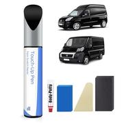 Kit de peinture de retouche pour Fiat - Correspondance exacte - Réparation des rayures et des éclats - 632 - Noir métallisé