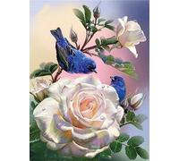 Kit De Peinture Diamant 5d À Faire Soi-Même, Motif Rose Blanche, Pour Décoration D'intérieur Et Cadeaux