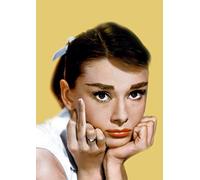 Kit de Peinture Diamant 5D Audrey Hepburn Peinture Numero sur Toile Broderie Croix de Kit Point Adultes Diamond Painting Strass Enfant Mosaique Pour Décoration Murale 30 x 40 cm