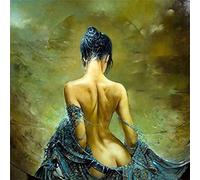 Kit de Peinture Diamant 5D Bricolage, Sexy Dame 40x40cm Complet Diamond Pasted Painting Point De Croix Peintures de Mosaïque Broderie Diamant Arts Craft pour Home Décoration Murale