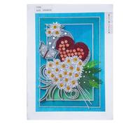 Kit De Peinture Diamant 5d En Forme De Coeur Et Fleur, Broderie Artistique Spéciale, Points De Croix, Images Pour Décoration Murale De Maison