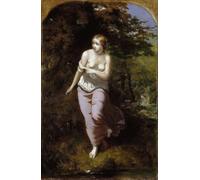 Kit de peinture diamant 5D pour adultes et enfants Arthur Hughes Musidora Bathing, 1849 Peinture diamant à faire soi-même