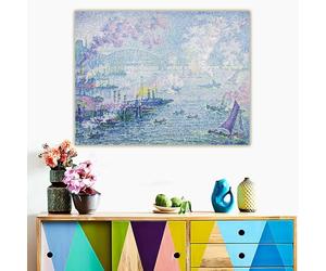 Kit de peinture diamant 5D pour adultes et enfants Paul Signac - Le port de Rotterdam