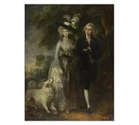 Kit de peinture diamant 5D pour adultes et enfants Thomas Gainsborough Mr et Mrs William Hallett The Morning Walk Peinture diamant à faire soi-même