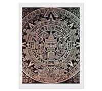 Kit de peinture diamant Calendrier maya End of the World pour adultes - Point de diamant pour débutants - Kit d'art à faire soi-même - Décoration murale - Cadeau - 30,5 x 40,6 cm