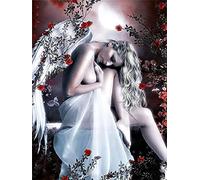 Kit de Peinture Diamant par numéro, 5D DIY Diamond Painting Kits complets Point de Croix en résine décoration de la Maison pour Le Salon ou la Chambre à Coucher 30 x 40 cm (Angels Under The Star)