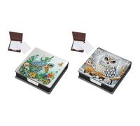 Kit de peinture diamant pour cartes et notes avec 160 feuilles de papier pour décoration de bureau et travaux manuels