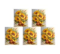 Kit de peinture diamant tournesol 40 x 50 cm 5D plein foret pierres rondes art mural bricolage décoration d'intérieur