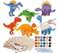 Kit De Peinture Dinosaure | Casse-tête 3D - Jouets Dinosaure pour Garçons,pour Famille Tout-Petits Salle de Classe Fête École à la Maison Maternelle Vacances Salle de Jeux