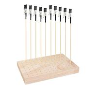 Kit de peinture en bois pour création et maquettes - Pince réglable et base lisse - Propriétaire de maquette en bois