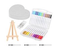 Kit de peinture en mousse texturée - Rouleau artistique à motifs - Rouleau de peinture texturé avec poignée pour projet de décoration murale et utilisation de artistique - Réutilisable