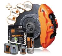 KIT DE PEINTURE FOLIATEC POUR ÉTRIERS DE FREIN NÉON ORANGE 4 COMPOSANTS